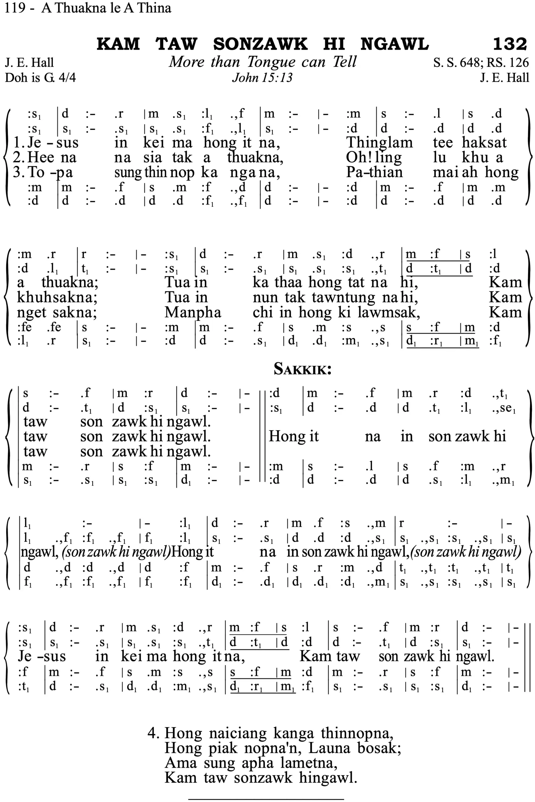 132 Kam Taw Sonzawh Hi Ngawl - Siyin Hymn 1 132 Kam Taw Sonzawh Hi Ngawl