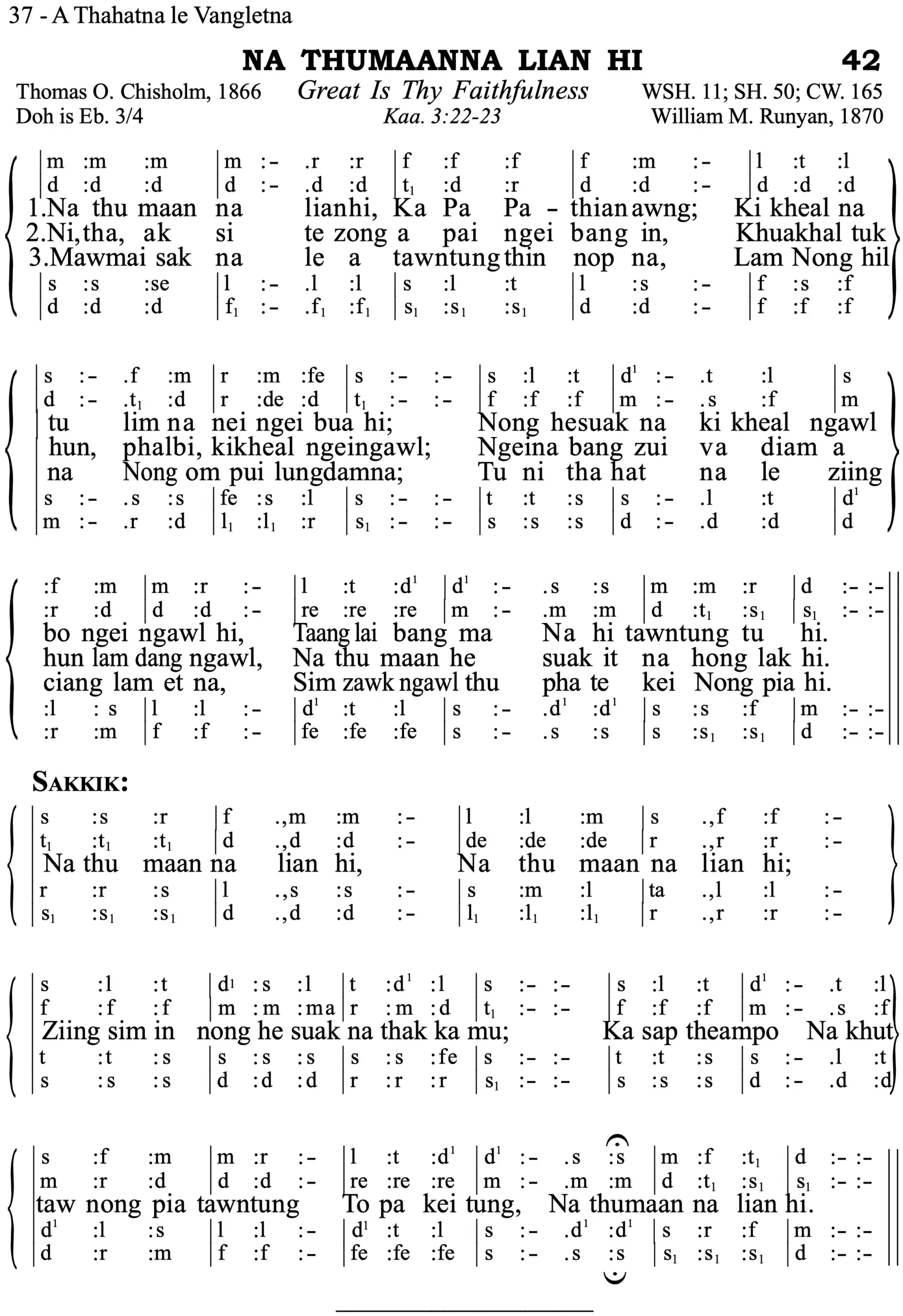 42 Na Thumaanna Lian Hi - Siyin Hymn 1 42 Na Thumaanna Lian Hi