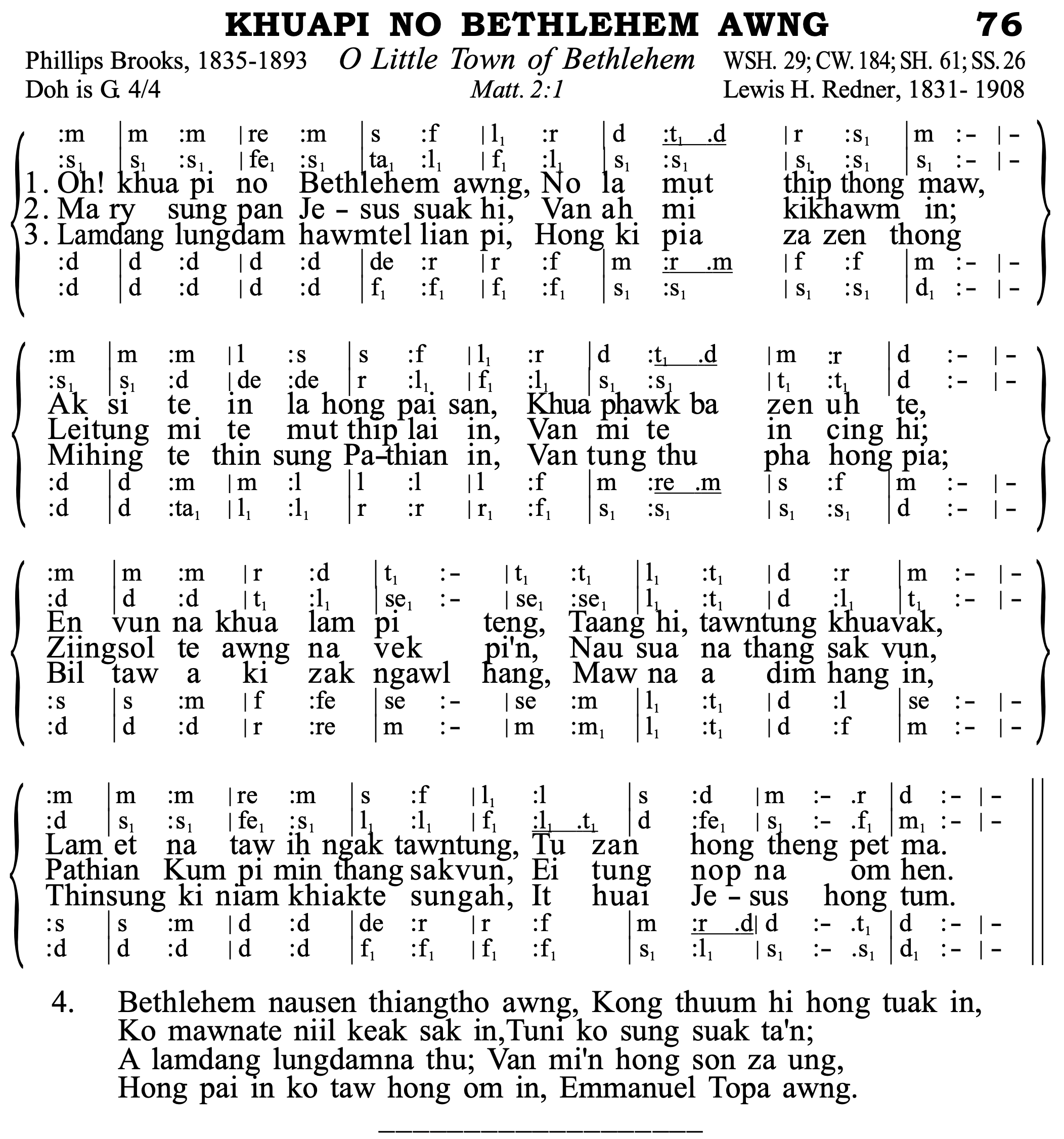 76 Khuapi No Bethlehem Awng