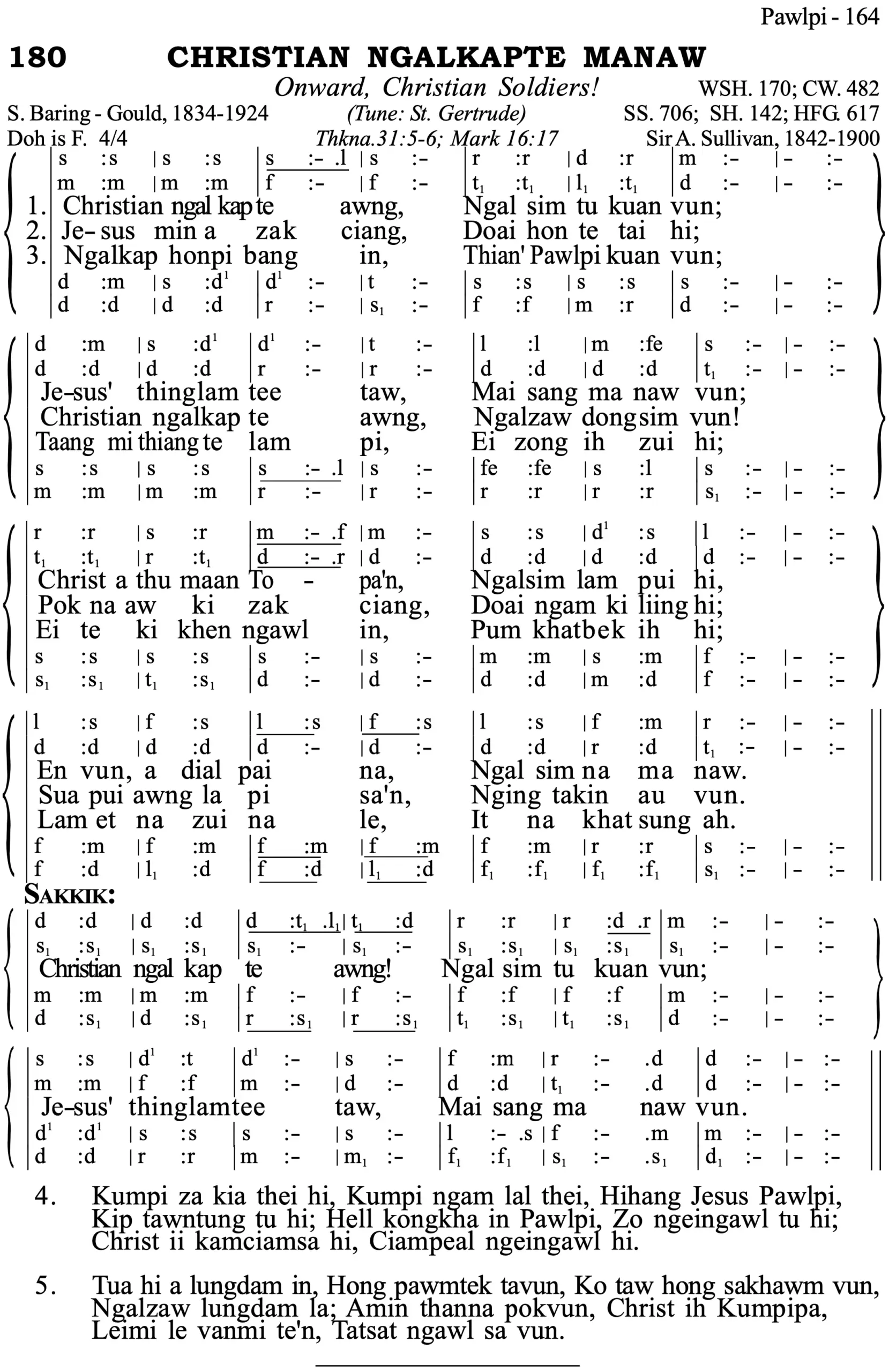 180 Christian Ngalpate Manaw - Siyin Hymn 1 180 Christian Ngalpate Manaw